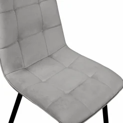 Lot de 4 chaises grises pour salle à manger*IDMarket Clearance