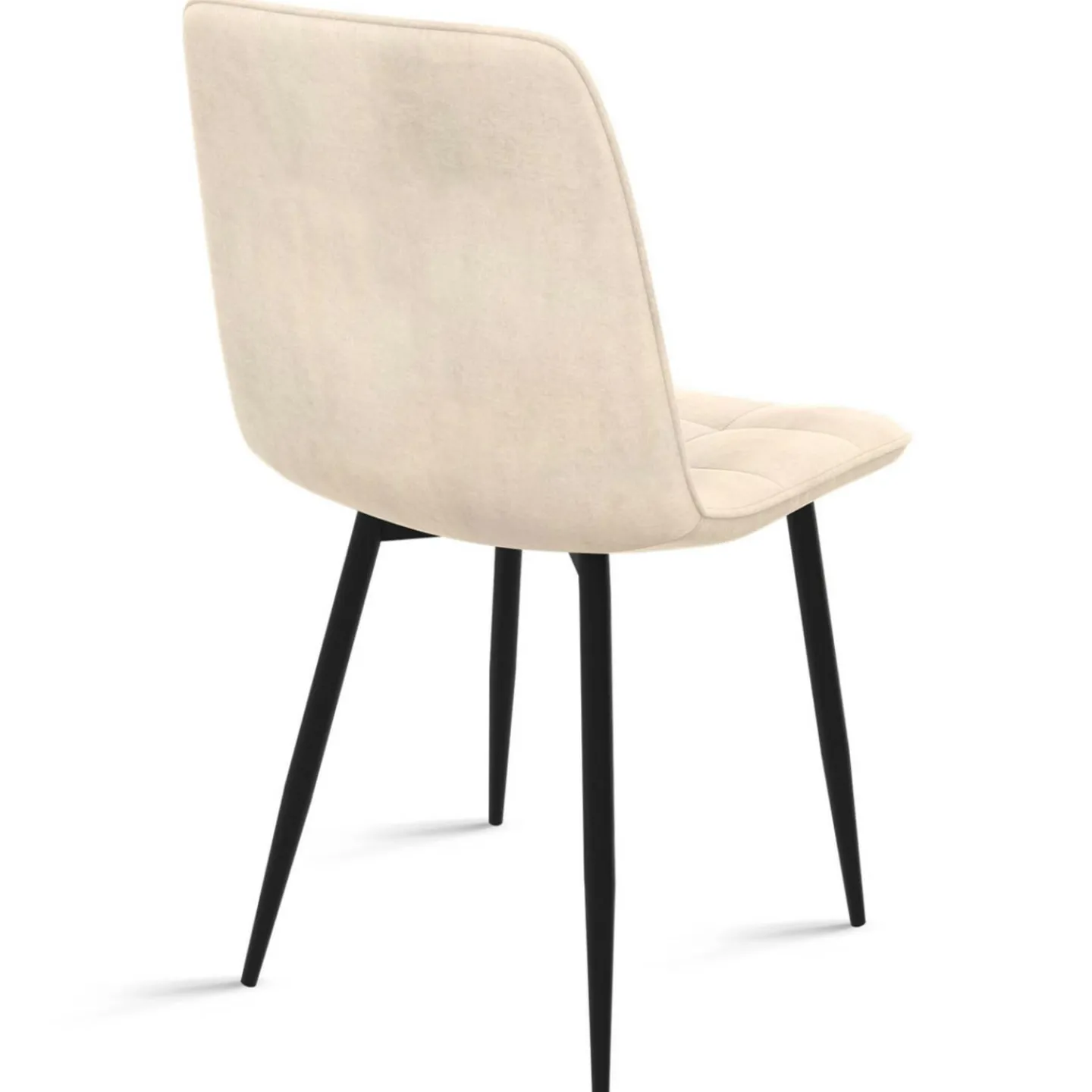 Lot de 8 chaises modernes en velours mix color terracotta x3, gris foncé x2, et beige x3 pieds métal noir*IDMarket Sale