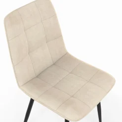 Lot de 8 chaises modernes en velours mix color terracotta x3, gris foncé x2, et beige x3 pieds métal noir*IDMarket Sale