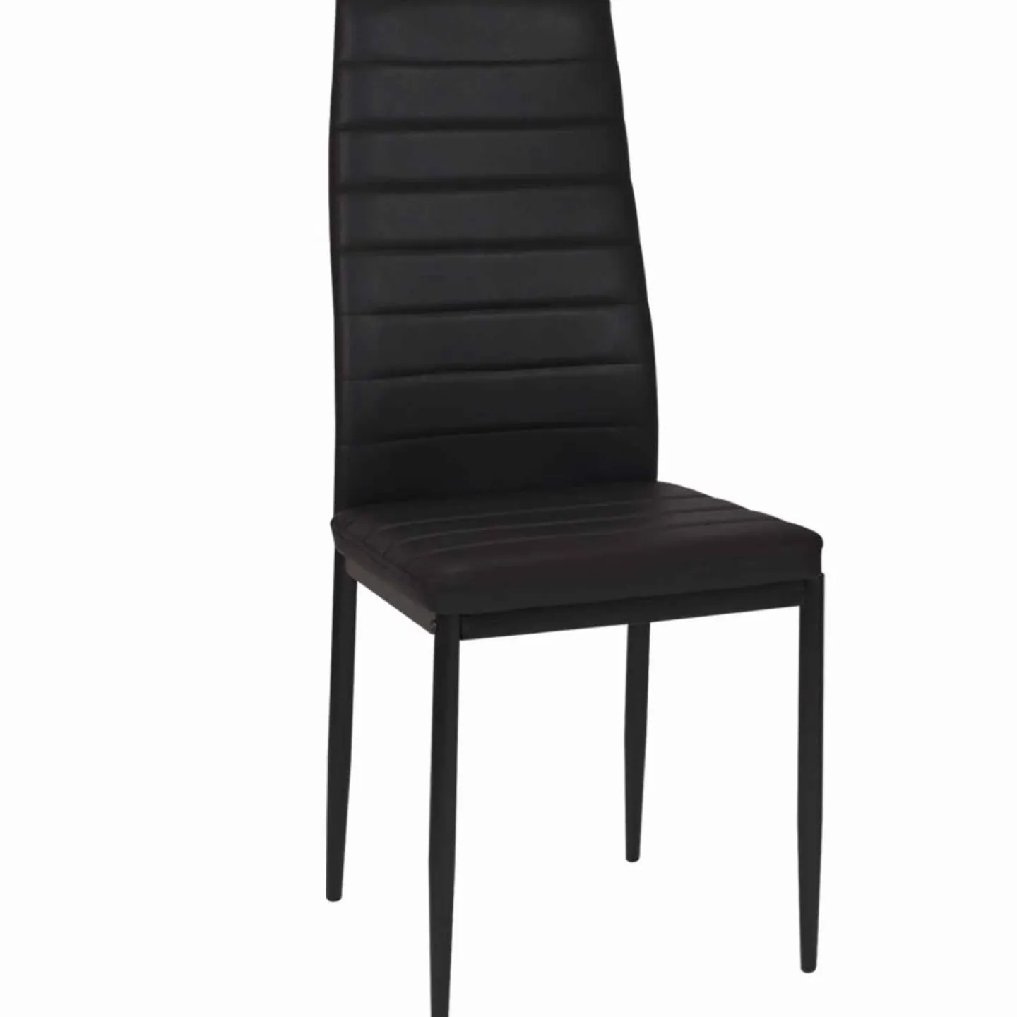 Lot de 6 chaises noires*IDMarket Outlet