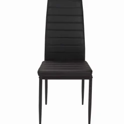 Lot de 6 chaises noires*IDMarket Outlet