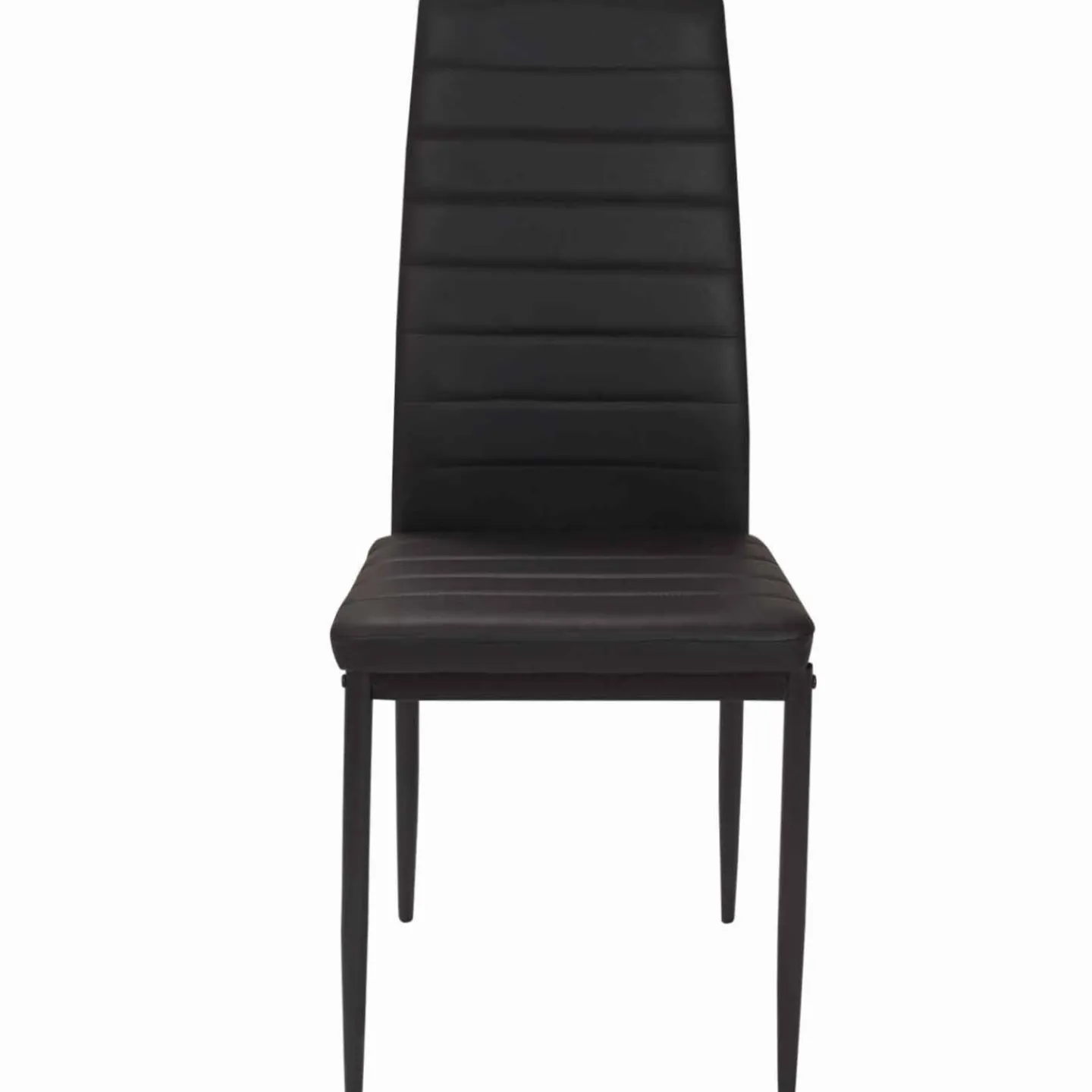 Lot de 6 chaises noires*IDMarket Outlet