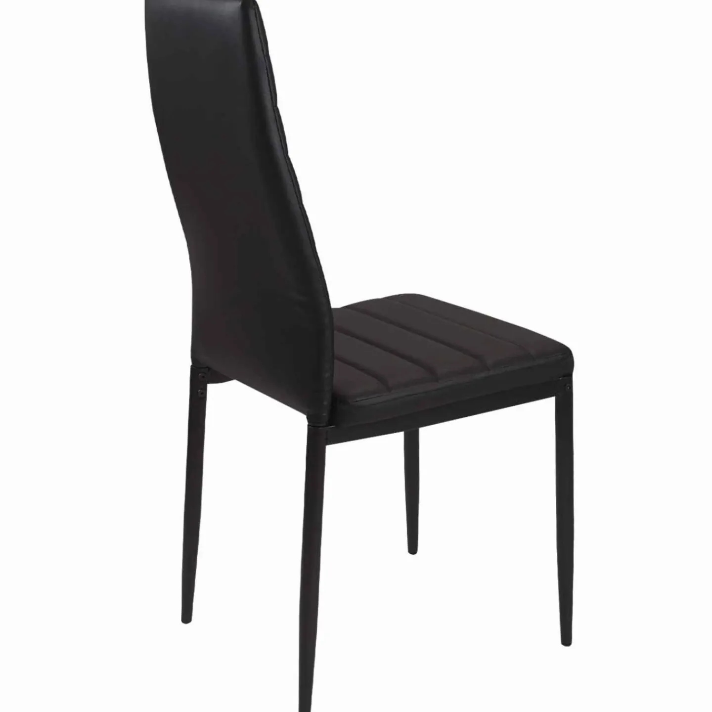 Lot de 6 chaises noires*IDMarket Outlet