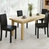 Lot de 4 chaises noires design*IDMarket Hot