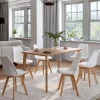 Lot de 6 chaises scandinaves blanches*IDMarket