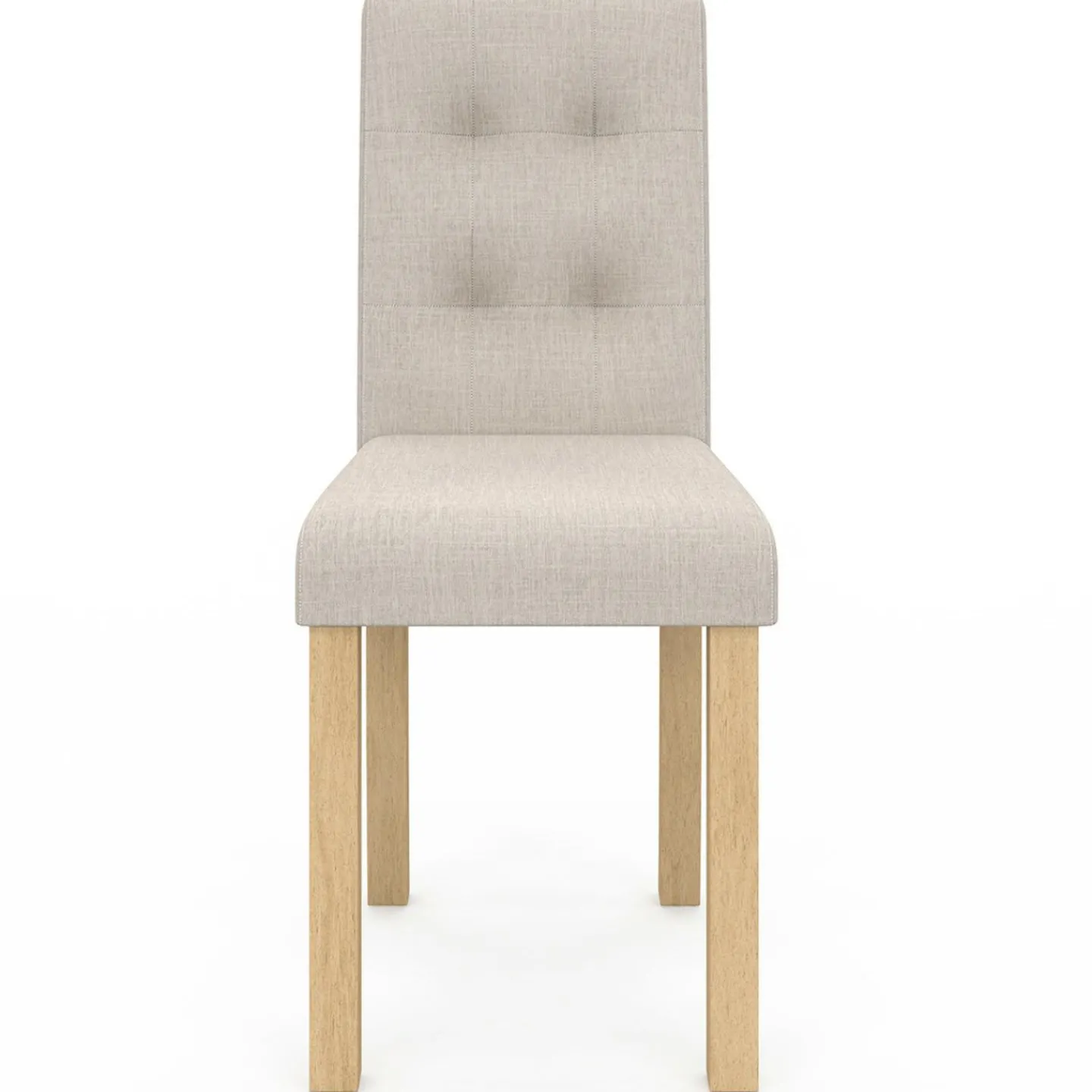 Lot de 6 chaises scandinaves capitonnées beiges*IDMarket Online