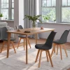 Lot de 4 chaises scandinaves grises*IDMarket