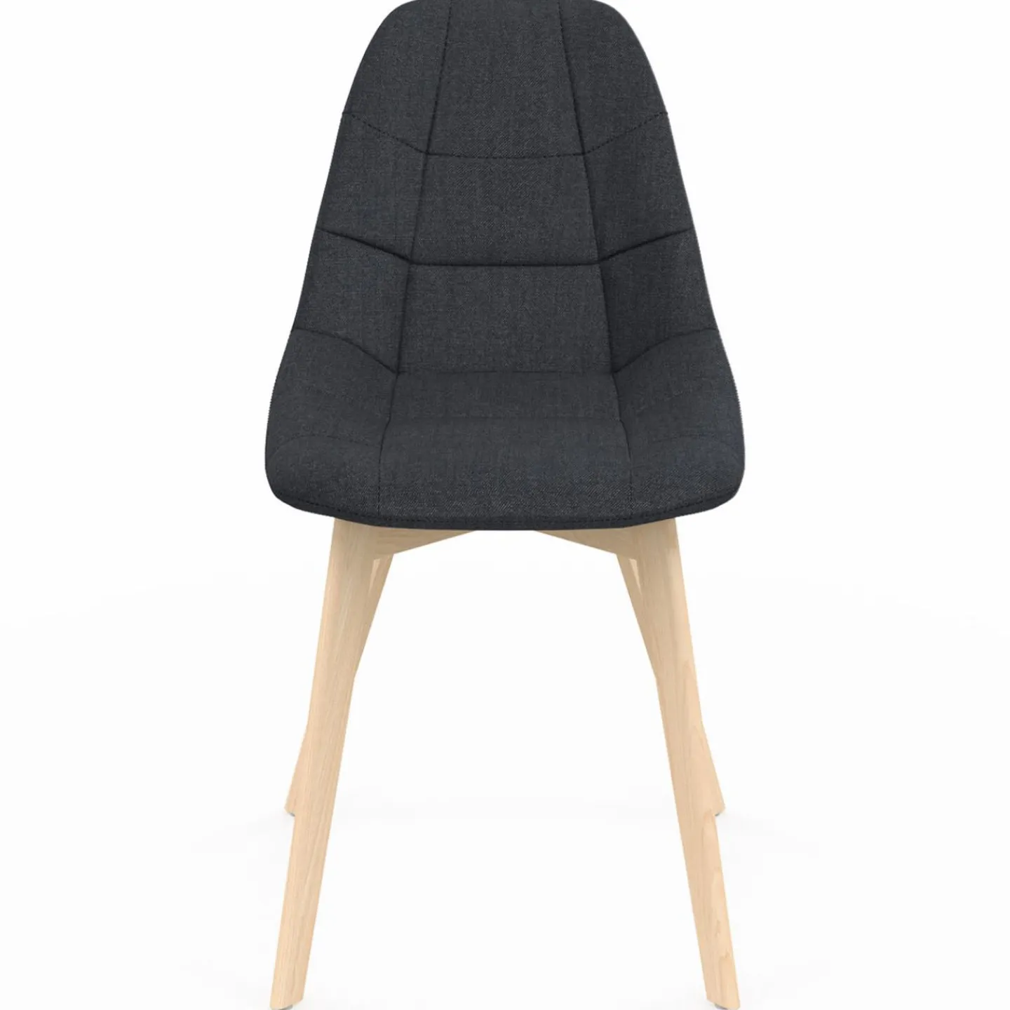 Lot de 6 chaises scandinaves en tissu mix color beige, gris clair, bleu canard et gris foncé*IDMarket Discount