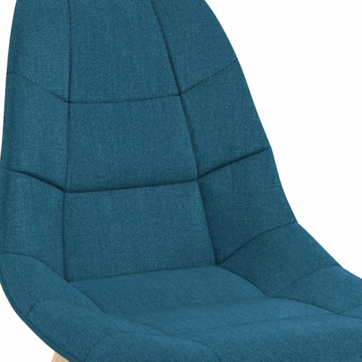 Lot de 6 chaises scandinaves en tissu mix color beige, gris clair, bleu canard et gris foncé*IDMarket Discount