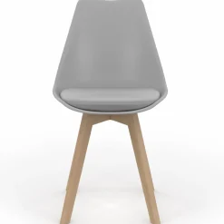 lot de 6 chaises scandinaves gris foncé et gris clair mix color*IDMarket Outlet