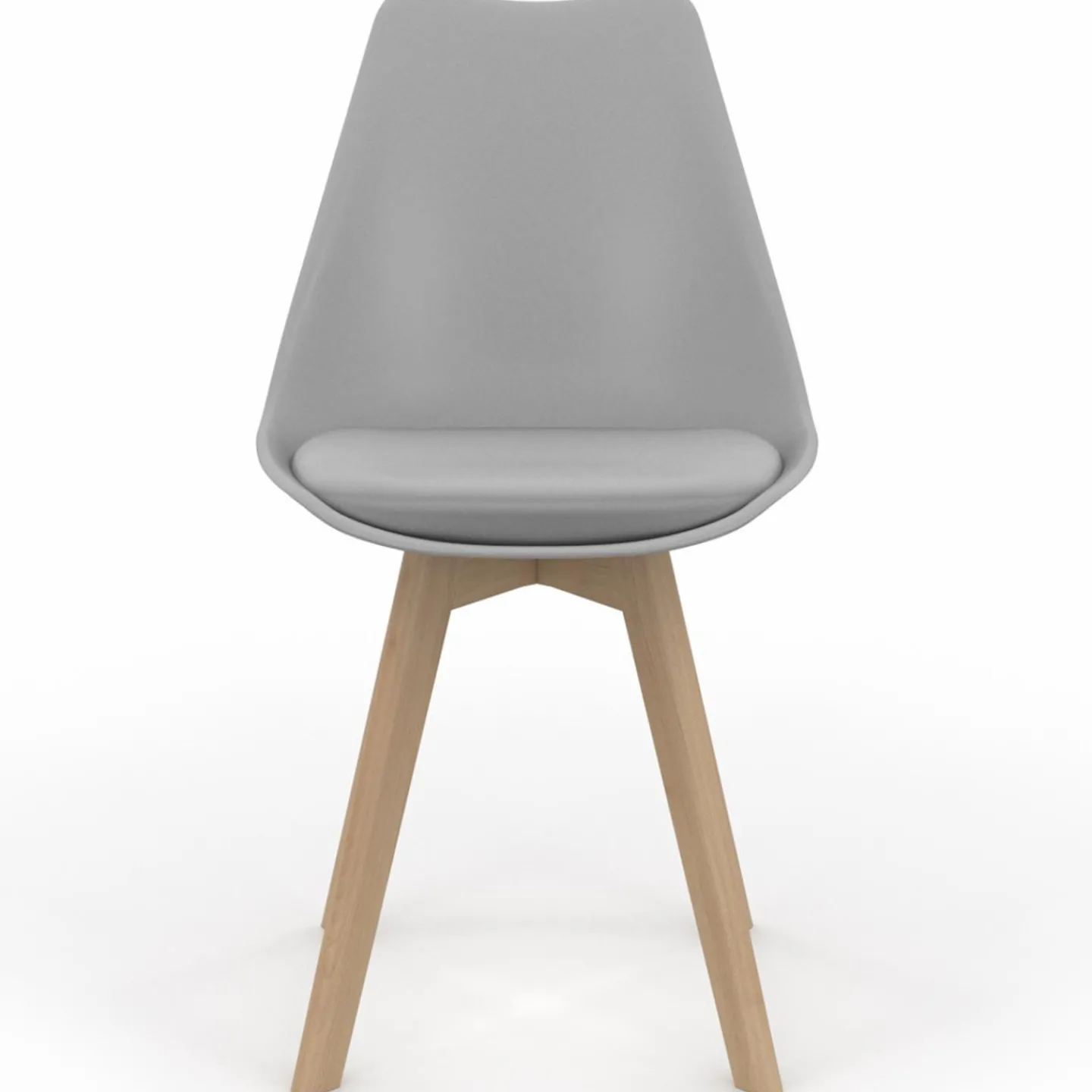 lot de 6 chaises scandinaves gris foncé et gris clair mix color*IDMarket Outlet