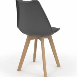 lot de 6 chaises scandinaves gris foncé et gris clair mix color*IDMarket Outlet