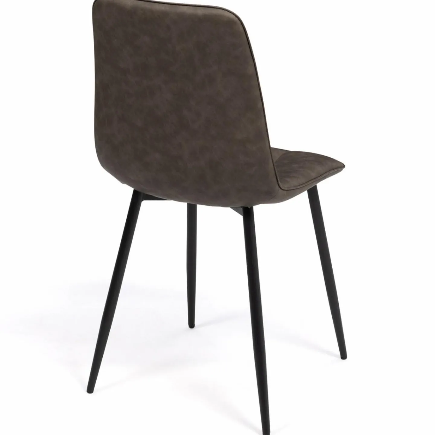 Lot de 6 chaises vintage en PU marron*IDMarket Discount