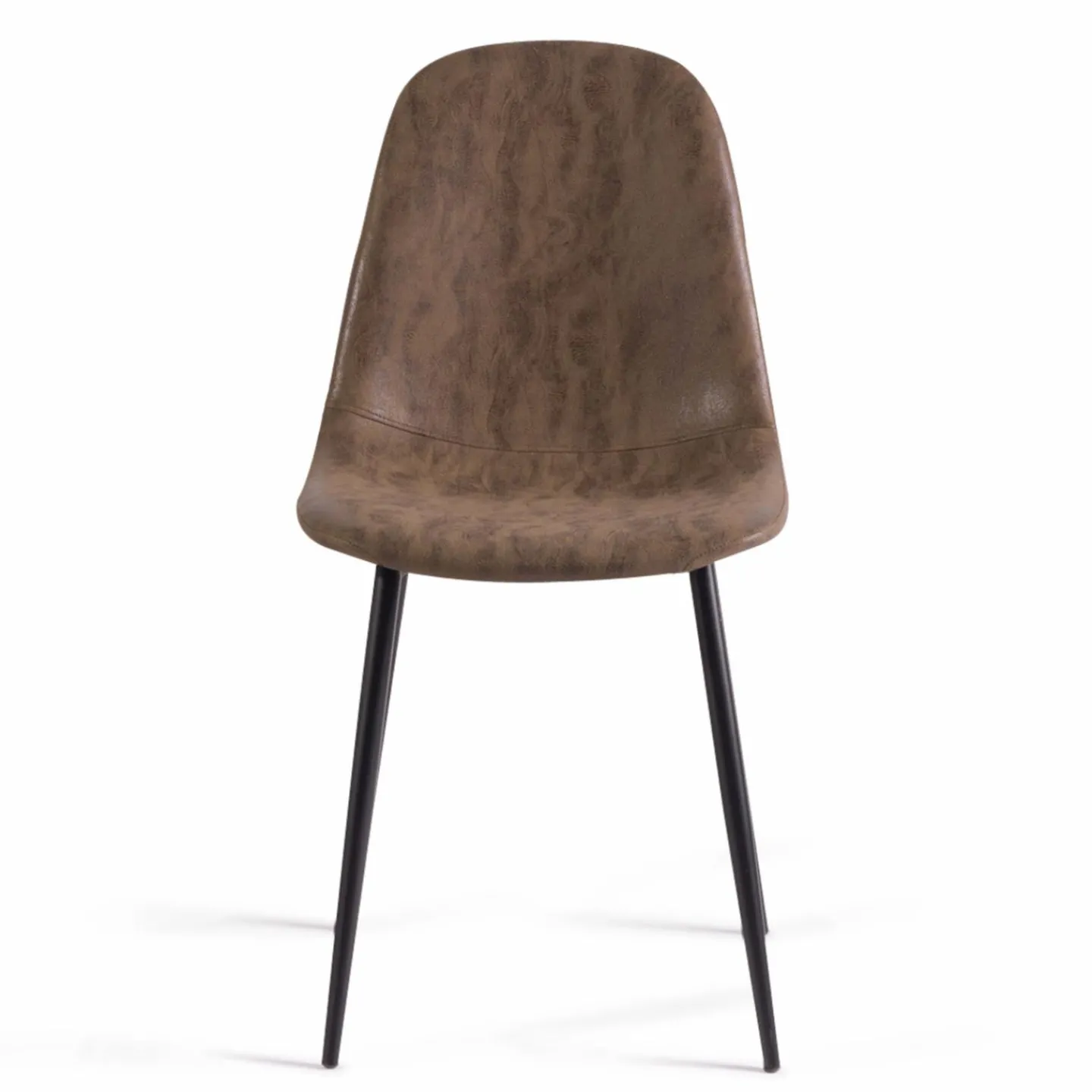 Lot de 6 chaises vintage marron pour salle à manger*IDMarket Online