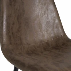 Lot de 6 chaises vintage marron pour salle à manger*IDMarket Online