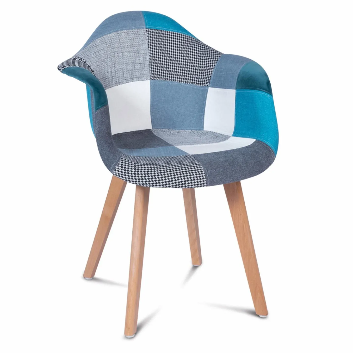 Lot de 2 fauteuils scandinaves bleus*IDMarket Hot