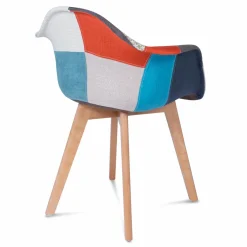 Lot de 2 fauteuils scandinaves multicolores*IDMarket Discount