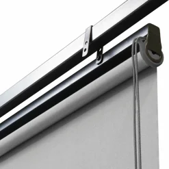 Lot de 2 stores enrouleurs gris clair pour pergola*IDMarket Clearance