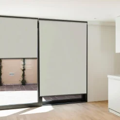 Lot de 3 stores enrouleurs écru pour pergola*IDMarket New