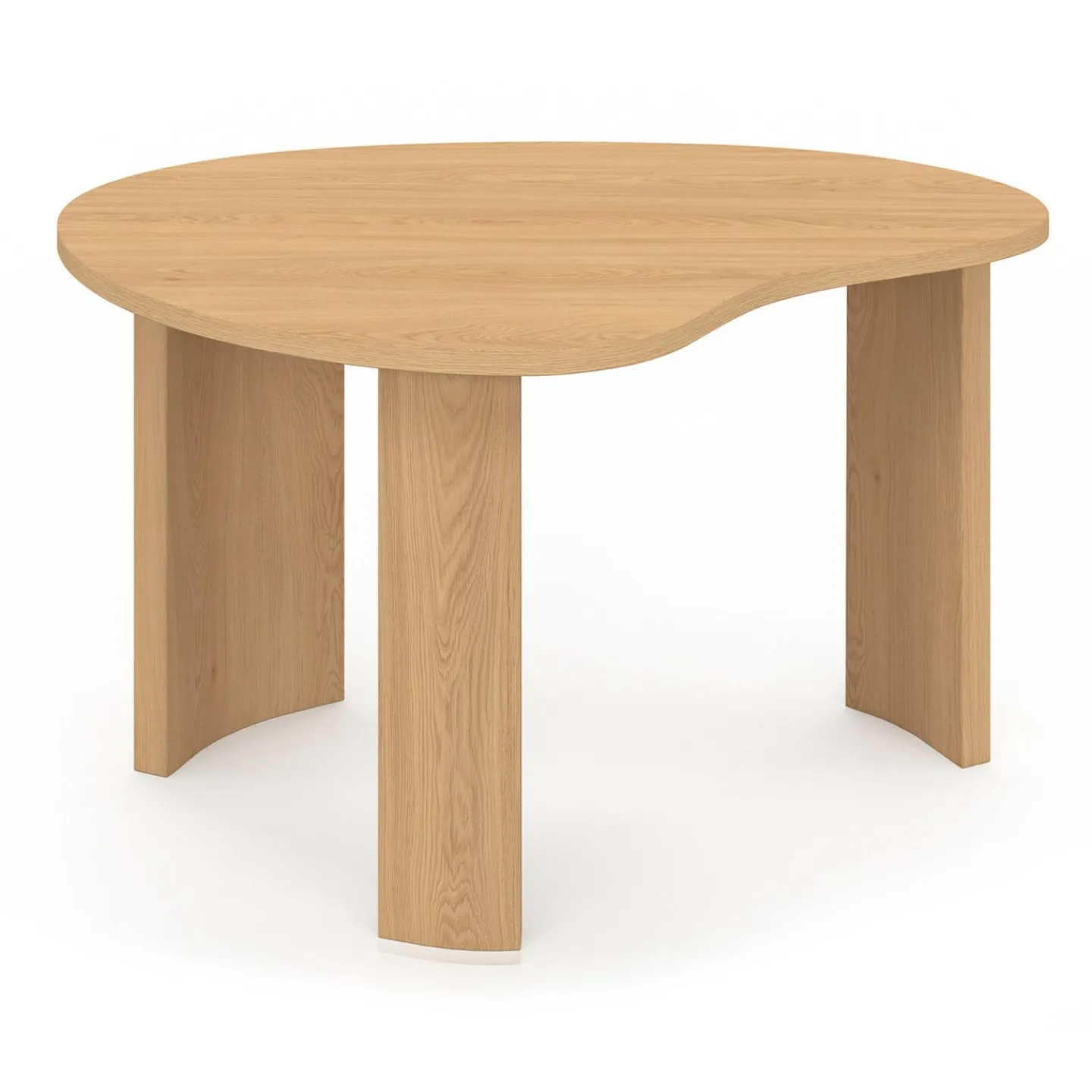 Lot de 2 tables basses gigognes 70/50 bois façon hêtre*IDMarket Online