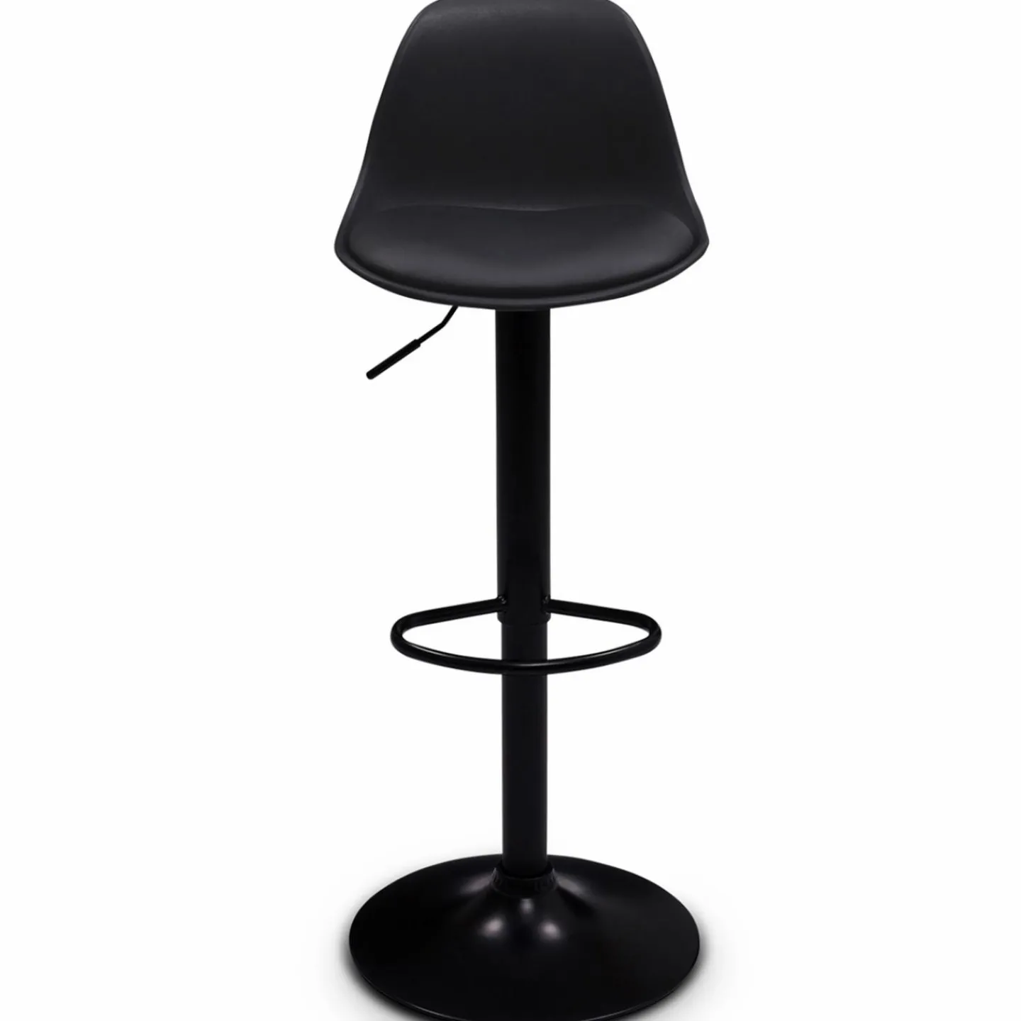 Lot de 2 tabourets de bar noir réglables*IDMarket Best