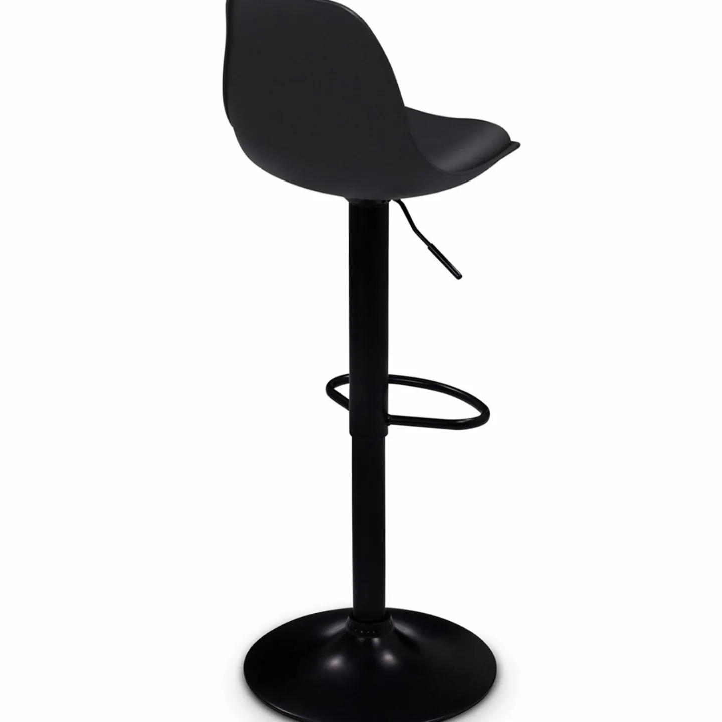 Lot de 2 tabourets de bar noir réglables*IDMarket Best
