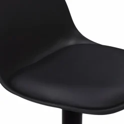 Lot de 2 tabourets de bar noir réglables*IDMarket Best