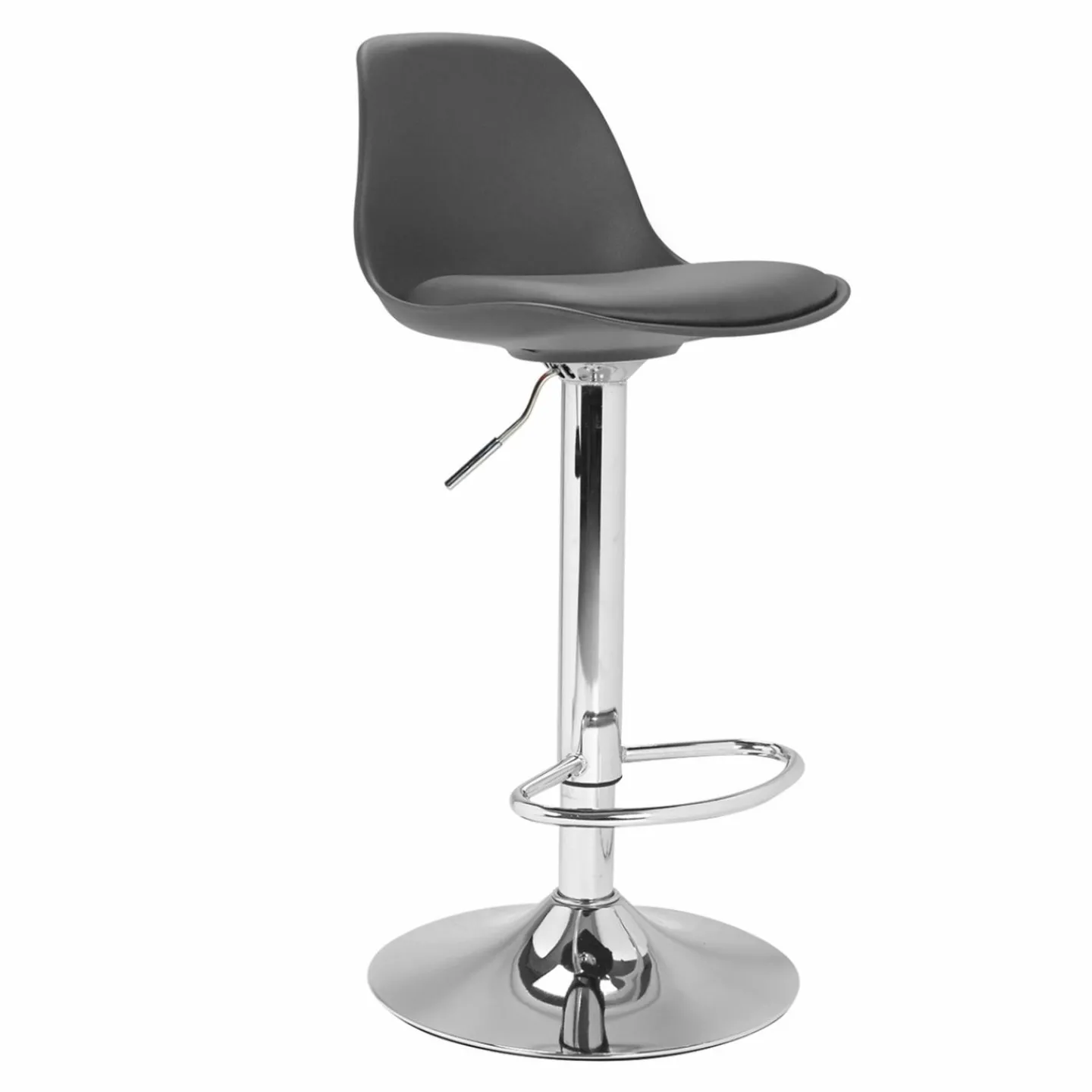 Lot de 2 tabourets de bar Karl design gris*IDMarket Outlet