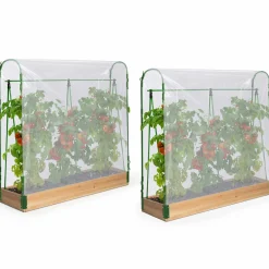Lot de 2 tunnels à tomates 1,20 m*IDMarket