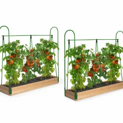 Lot de 2 tunnels à tomates 1,20 m*IDMarket