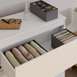 Lot de boites de rangement organisateur de dressing gris anthracite*IDMarket Hot