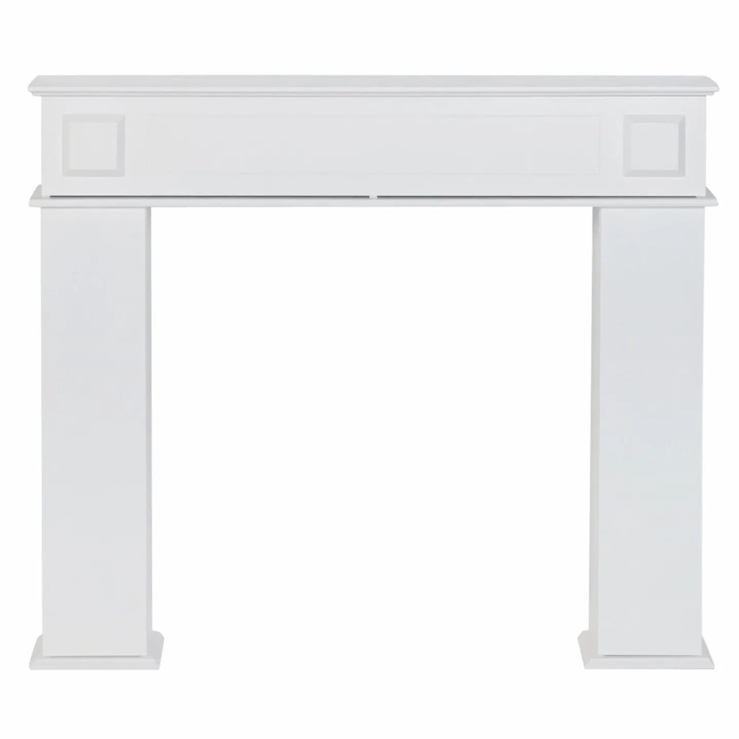 Manteau de cheminée console décorative avec rangement*IDMarket Clearance