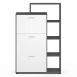 Meuble à chaussures 3 portes avec étagère*IDMarket