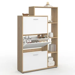 Meuble à chaussures 3 portes avec étagère*IDMarket Discount