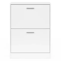 Meuble à chaussures blanc 2 portes*IDMarket Outlet