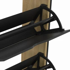 Meuble à chaussures industriel avec 4 portes*IDMarket Clearance