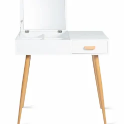 Meuble coiffeuse blanche style scandinave*IDMarket Clearance