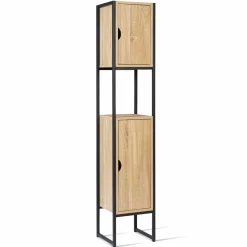 Meuble colonne salle de bain style industriel*IDMarket Online