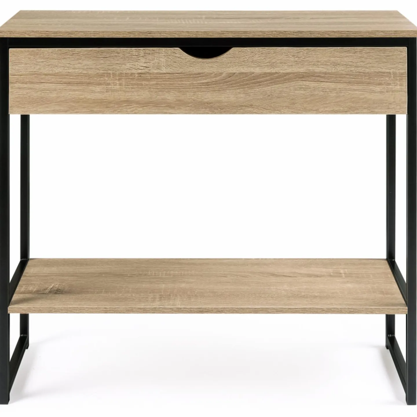 Meuble console industrielle bois et métal 90 cm*IDMarket Hot