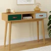 Meuble console scandinave bois et vert 100 cm*IDMarket Sale