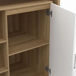 Meuble de bar pivotant imitation hêtre*IDMarket Outlet