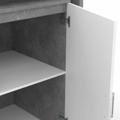 Meuble de bar pivotant imitation béton*IDMarket Hot