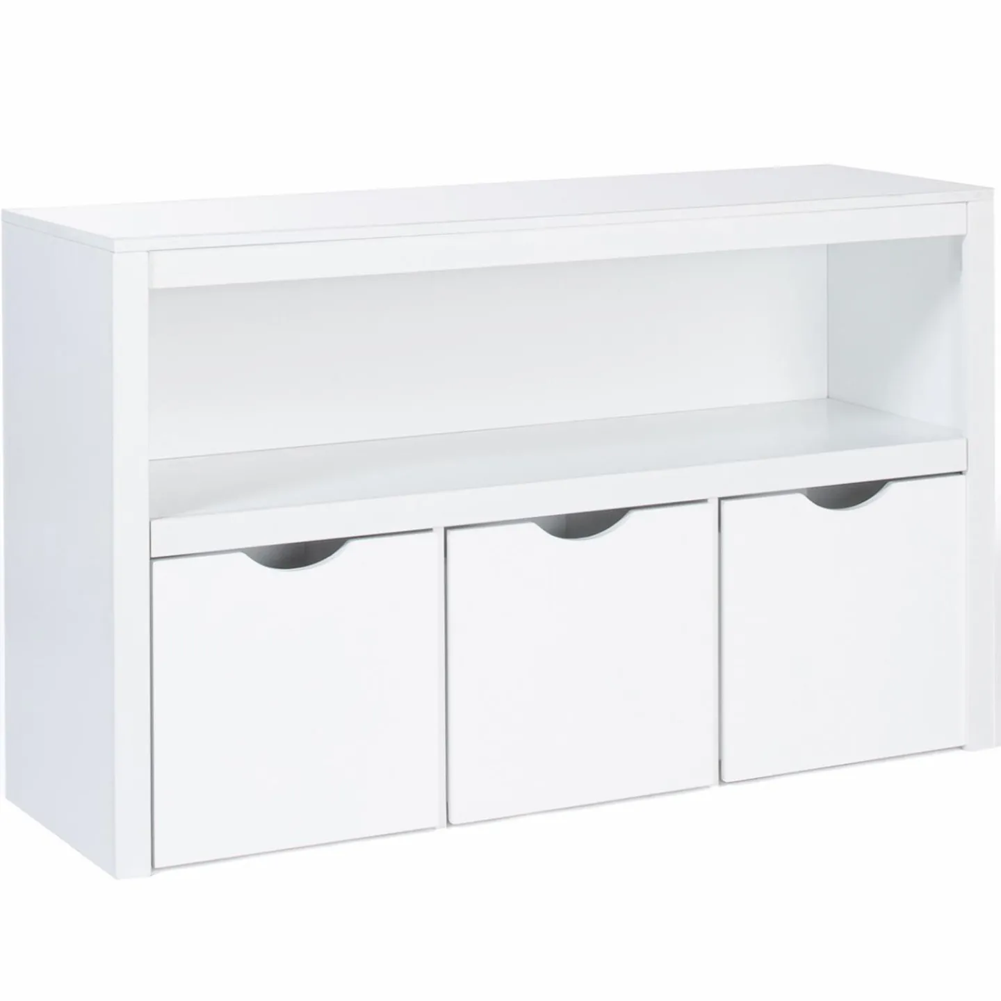 Meuble de rangement pour enfant 3 tiroirs bois blanc*IDMarket Outlet