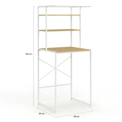 Meuble étagère blanc machine à laver*IDMarket Hot