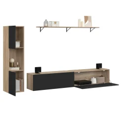 Meuble TV 180 cm avec colonne et étagère*IDMarket Hot