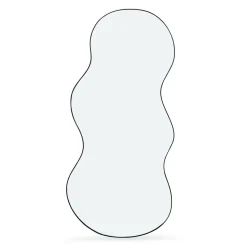 Miroir organique contour noir 45 x 100 cm*IDMarket Online