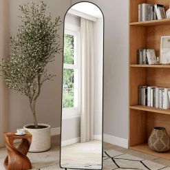 Miroir sur pied contour noir 160 x 40 cm*IDMarket Best