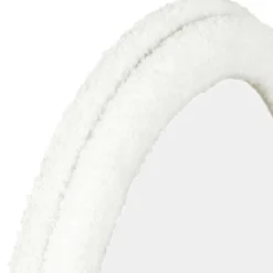 Miroir vague en tissu bouclette crème 150 x 50 cm*IDMarket Best