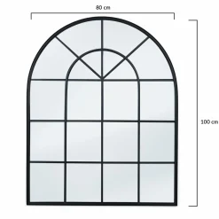 Miroir verrière en arche 80 x 100 cm*IDMarket Discount