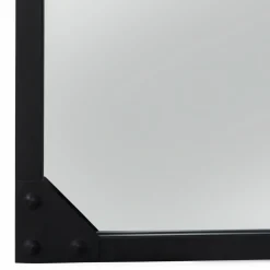 Miroir verrière noir 140 x 84 cm industriel*IDMarket Outlet